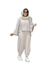 خرید ست مانتو و شلوار سفید مهمونی