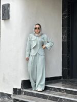 ست زنانه مجلسی سبز