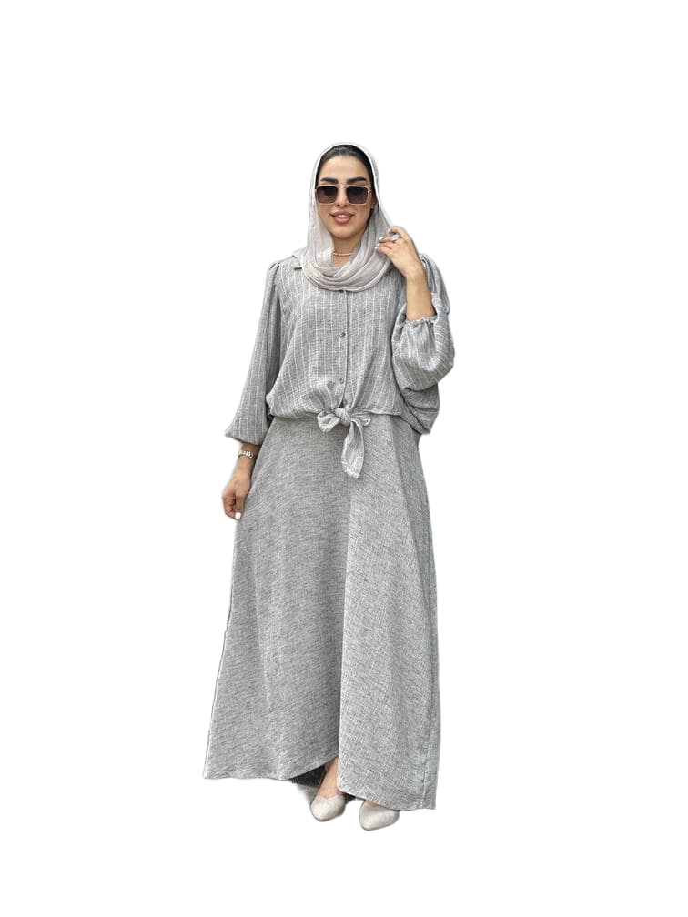 خرید شومیز دامن گره‌ای