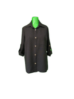 مانتو زنانه مدل دکمه چوبی چهار فصل  |  کد 121 - تصویر 6