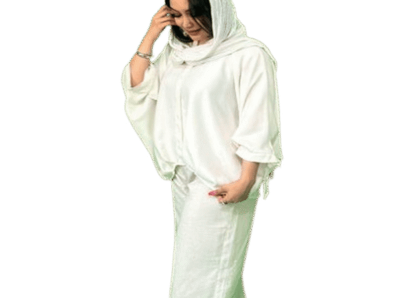 ست شومیز شلوار سفید