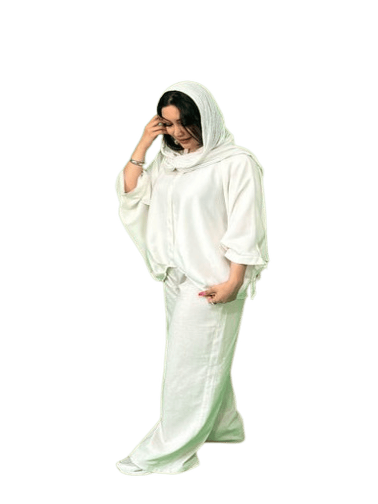 ست شومیز شلوار سفید