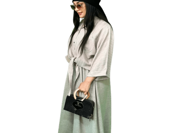 شومیز سارافن گره ای سفید