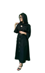 مانتو بند دانشجویی مشکی