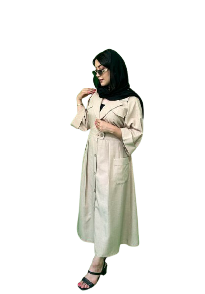 مانتو کرم سفید