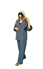 مانتو شلوار طوسی