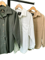 مانتو نخی کتان رنگی