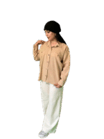 مانتو فری سایز کرم